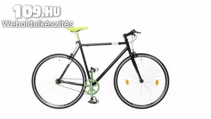 Skid fekete/zöld 56 cm fixi kerékpár